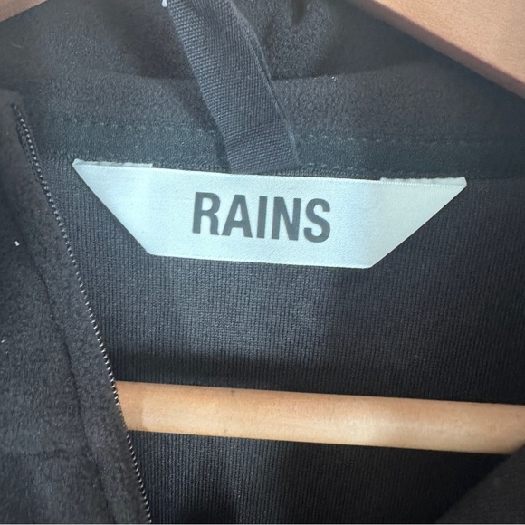 NWT Rains Men's Addis Fleece Half Zip Black  Size XL Long Sleeve Pullover M21 - Picture 4 of 8